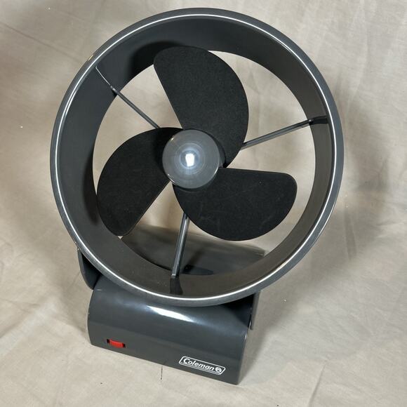 Coleman Freestanding Tent Fan Battery Operated (4D) Tilting Base TESTED WORKS! - Picture 3 of 7